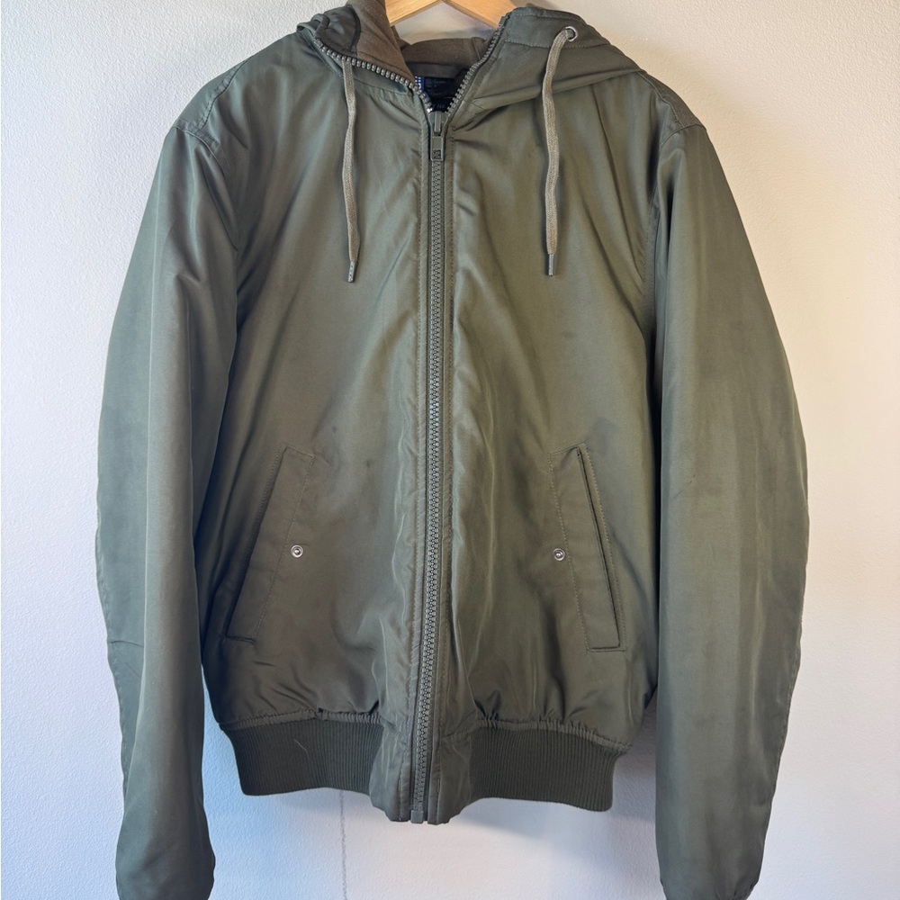 Men's Green Hooded Jacket